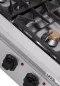 Preview: Gasherd – 44kW, 6 Brenner, Edelstahl, Gusseisenroste