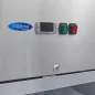 Preview: Gastro Gefrierschrank - 600 l - 3 Einstellbare Regale (2/1 GN) - Rostfreier Stahl - mit Glastür