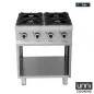 Preview: Gasherd OCK-4 mit 6,5 kW italienischen Brennern, Vertikalbrenner