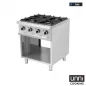 Preview: Gasherd OCK-4 mit 6,5 kW italienischen Brennern, Vertikalbrenner