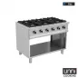 Preview: Gasherd OCK-6 mit 6,5 kW italienischen Brennern, vertikal, Zündflamme
