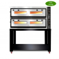 Preview: Pizzaofen mit Thermometer | 6+6x Ø33cm