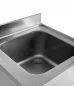 Preview: Spülbecken 1 Becken 600x700x850 mm für Gastronomie robust