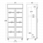 Preview: Getränkekühlschrank mit Glastüren und Werbedisplay | 569 Liter Preview: Getränkekühlschrank mit Glastüren und Werbedisplay | 569 Liter