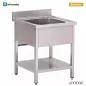 Preview: Spülbecken 1 Becken 600x700x850 mm für Gastronomie