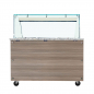 Preview: Skyrainbow SNACK-Line Bain-Marie Theke 3× GN 1/1 – Granit rosa-grau, 123×82×85,5 cm
