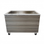 Preview: Skyrainbow SNACK-Line Bain-Marie Theke 3× GN 1/1 – Granit rosa-grau, 123×82×85,5 cm