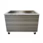 Preview: Skyrainbow SNACK-Line Bain-Marie Theke 3× GN 1/1 – Granit rosa-grau, 123×82×85,5 cm