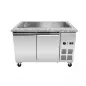 Preview: Skyrainbow SNACK-Line Bain-Marie Theke 3× GN 1/1 – Granit rosa-grau, 123×82×85,5 cm