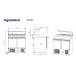 Preview: Saladette/Zubereitungstisch 2 Türen, Unterbaukühlung, 90x70