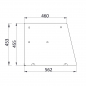 Preview: Skyrainbow Saladette 90×70 – 2 Türen, Glas gerade
