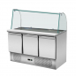Preview: Skyrainbow Saladette 137×70 – 3 Türen, Glas gebogen