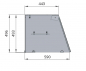 Preview: SNACK-Line, Kalte Theke, 4x GN1/1, Granit rosa-grau, 153x82x85.5 Klarglas mit Zwischenablage, H=496mm