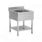 Preview: Spültisch 1 Becken Mitte | 700 x 700 x 950 mm
