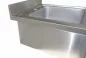 Preview: Spültisch aus Edelstahl – 1 Becken mittig, 80×60 cm
