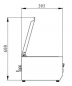 Preview: Kühlaufsatzvitrine GN 1/3, 160 x 40, Edelstahldeckel
