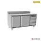 Preview: Arbeitsschrank 1600x600x850 mm mit Rückenwand und 3 Schubladen rechts