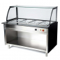 Preview: Bain-Marie mit Einscheiben Sicherheitsglas | 5 x GN 1/1 | 1780 x 850 x 1300 mm