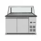 Preview: Bain-Marie-Theke 4x GN 1/1 Black Star Galaxy Granit 153x82x85,5 cm
