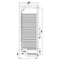 Mobile Preview: Combisteel Lagerkühlschrank weiß 570 Liter mit 1 Glastür | +2°/+8° C
