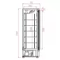 Preview: Combisteel Glastürkühlschrank weiß mit 1 Glastür | 600 Liter