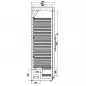 Preview: Combisteel Statisch Lagerkühlschrank weiß 350 Liter mit 1 Glastür | 2° / +8° C
