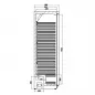 Preview: Combisteel Lagerkühlschrank 60 cm breit 350 Liter mit 1 Volltür | +2° / +8° C
