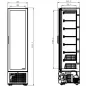 Mobile Preview: Tiefkühlschrank 1 Glastür Schwarz 221L