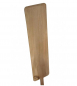Preview: Eckige Pizzaschaufel Holz mit festem Stiel 21x67