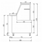 Preview: Fleischvitrine Umluftkühlung | B1000xT850xH1300 mm | Weiß-​​​Schwarz
