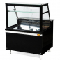 Preview: Fleischvitrine | B1250xT850xH1300 | Weiss-​​Schwarz