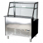 Preview: Fleischvitrine Umluftkühlung | B1250xT850xH1300 mm | Bordeaux-​​Schwarz