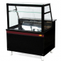 Preview: Fleischvitrine | B1250xT850xH1300 | Bordeaux-​​Schwarz