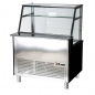 Preview: Fleischvitrine Umluftkühlung | B1500xT850xH1300 mm | Bordeaux-​​​Schwarz