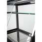 Preview: Fleischvitrine Umluftkühlung | B1500xT850xH1300 mm | Bordeaux-​​​Schwarz