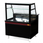 Preview: Fleischvitrine | B1500xT850xH1300 | Bordeaux-​​Schwarz