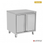 Preview: UNNINOX Arbeitsschrank 800 × 600 mm, 2 Flügeltüren