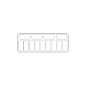 Preview: Speiseisvitrine Cuba Weiß LED 13x5 Liter 540 Liter 1664x842x1285 mm