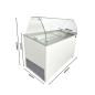 Preview: Speiseeisvitrine Tenerife | 10 × 5 Liter