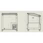 Preview: Tiefkühltruhe mit Glasdeckel 198 Liter | 767x659x879 mm