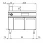Preview: Gas-Grillplatte glatt auf Unterbau mit Türen | Bedienung beidseitig | 14kW Preview: Gas-Grillplatte glatt auf Unterbau mit Türen | Bedienung beidseitig | 14kW