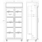 Preview: Getränkekühlschrank 2 Glastüren | 569 Ltr | B870 x T605 x H1996 mm Preview: Getränkekühlschrank 2 Glastüren | 569 Ltr | B870 x T605 x H1996 mm