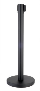 Preview: Absperrpfosten Schwarz Set/2 | Combisteel 7522.0010