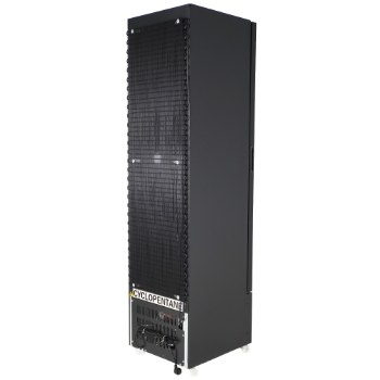 Preview: Tiefkühlschrank 1 Glastür Schwarz Nap-250F | Combisteel 7455.1930