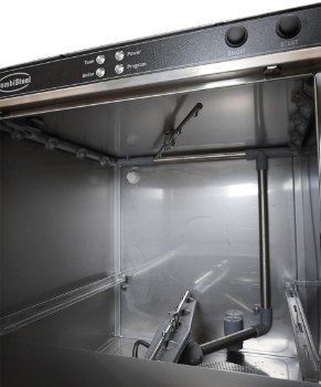 Preview: Geschirrspülmaschine Frontbedienung Ent 500-230 Dp Dde mit Abwasserpumpe und Spülmitteldosierer | Combisteel 7082.0060