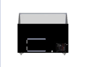 Preview: Speiseisvitrine Tenerife Schwarz 10X5 l | Combisteel 7472.0134