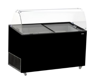Preview: Speiseisvitrine Tenerife Schwarz 10X5 l · 7472.0134