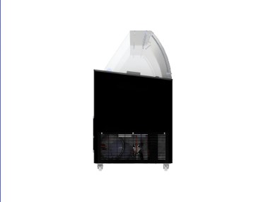 Preview: Speiseisvitrine Tenerife Schwarz 10X5 l | Combisteel 7472.0134