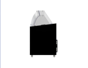 Preview: Speiseisvitrine Tenerife Schwarz 10X5 l | Combisteel 7472.0134