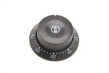 Preview: Maxima WAFFLE – Temperatur Drehknopf mit Skala Ring 300°C (Schwarz) · 09374342